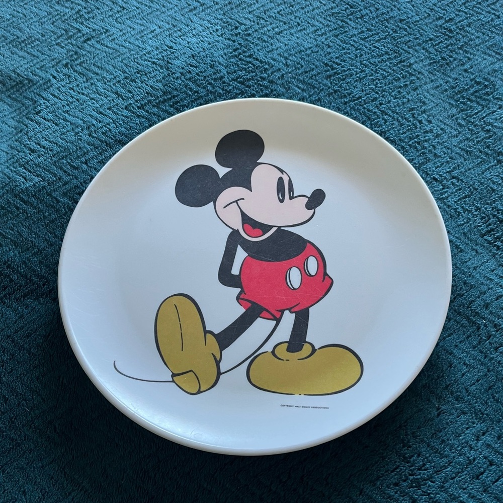 Disney Mickey Mouse Plastic Dinner Plate